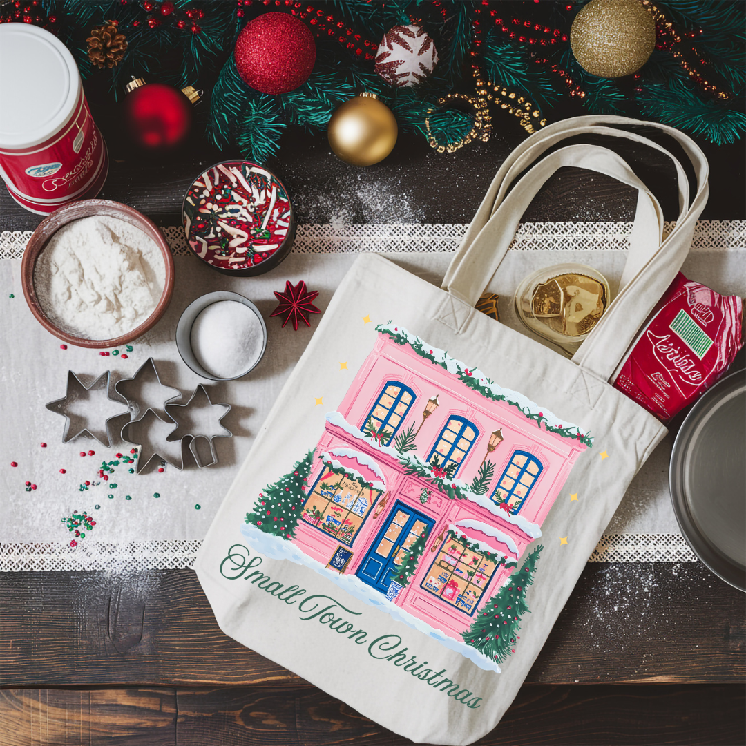 Small Town Christmas Tote Bag