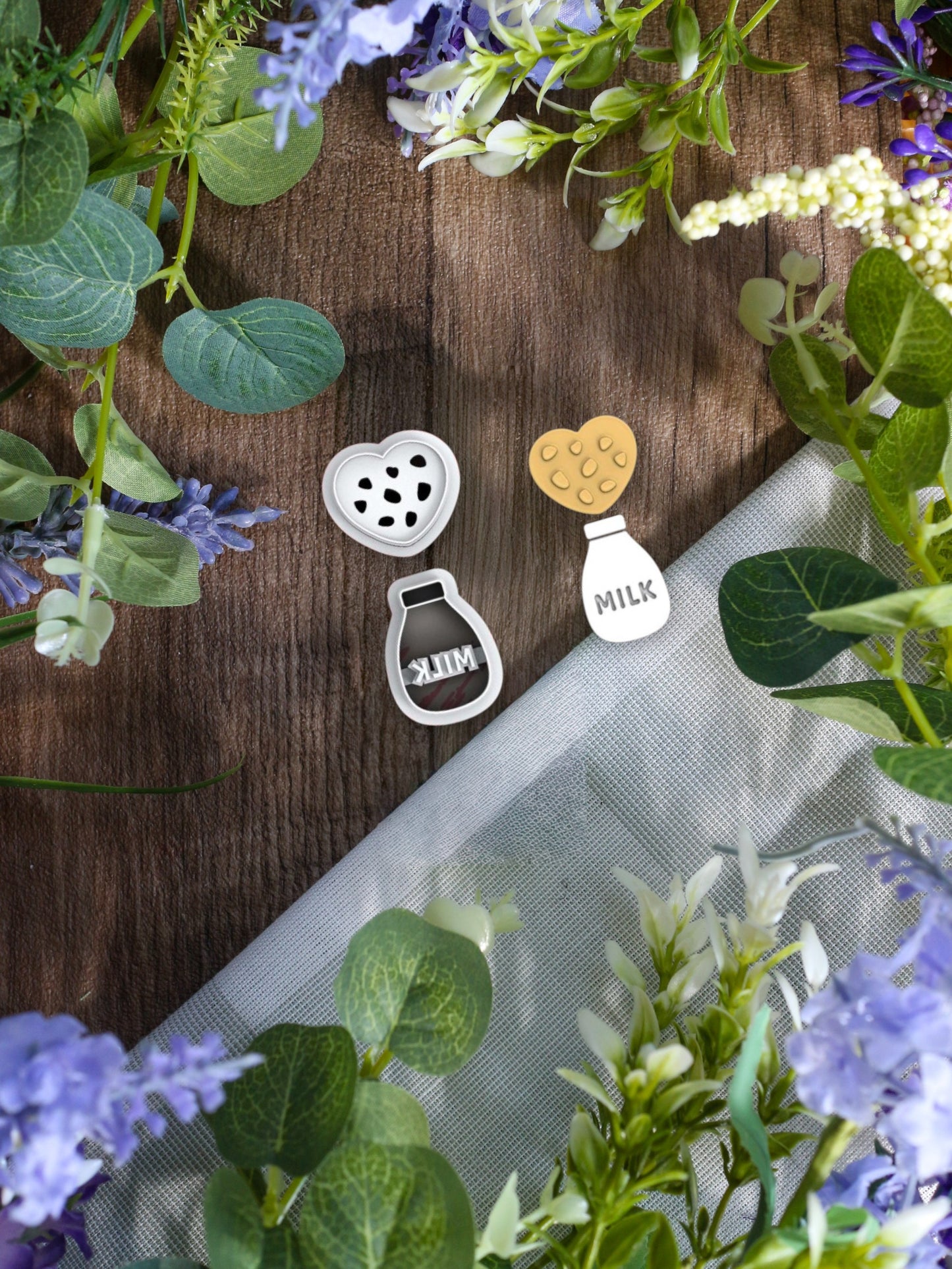 Milk & Cookies Clay Cutter Duo