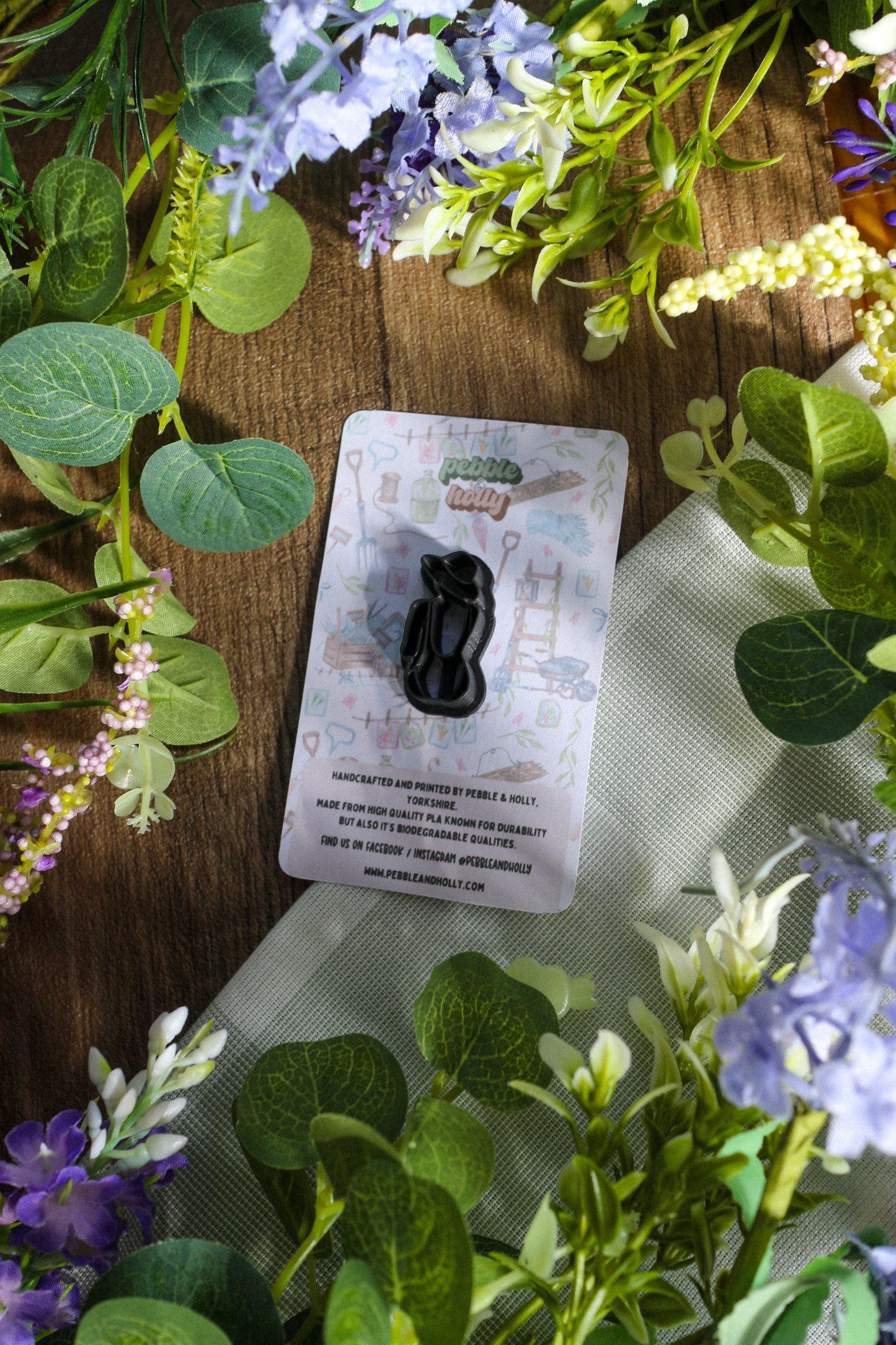 Lady In Sunhat & Swimming Costume Clay Cutter