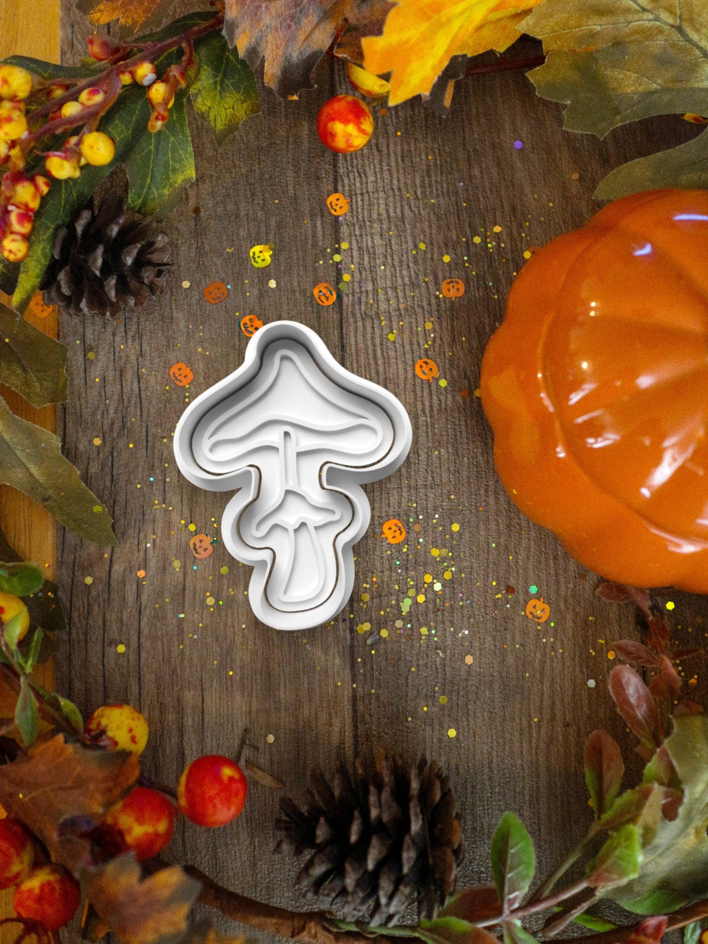 Autumnal Mushroom Duo Cookie Cutter