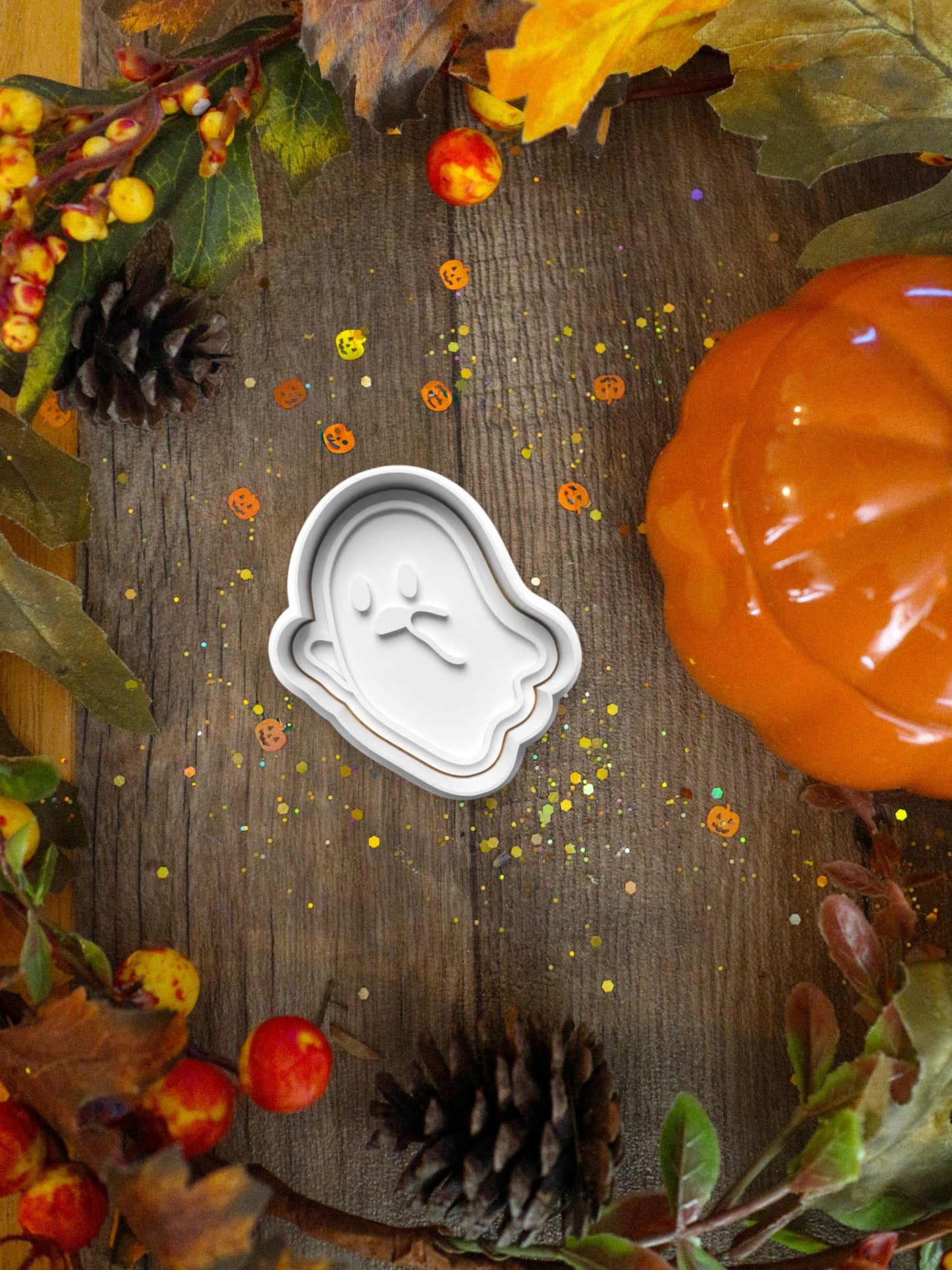 Autumnal Cute Ghost Cookie Cutter