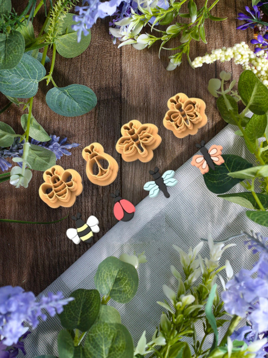 Cute Garden Bugs - Clay Cutter Set Of 4