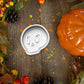 Autumnal Cute Skull Cookie Cutter